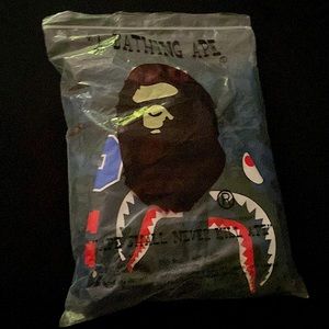 Bape: Blue camo hoodie     New with tag and bag